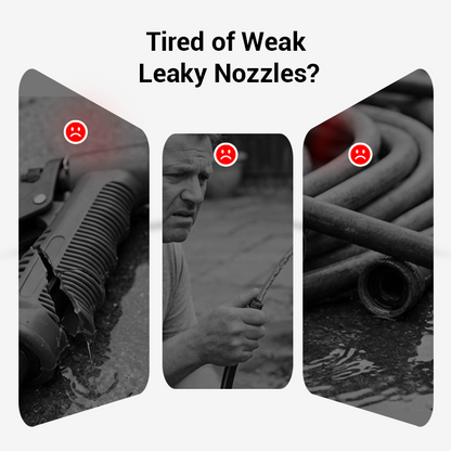 Omini™ High-pressure water gun – 3 interchangeable nozzles
