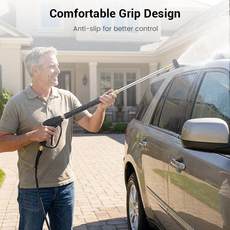 Omini™ High-pressure water gun – 3 interchangeable nozzles