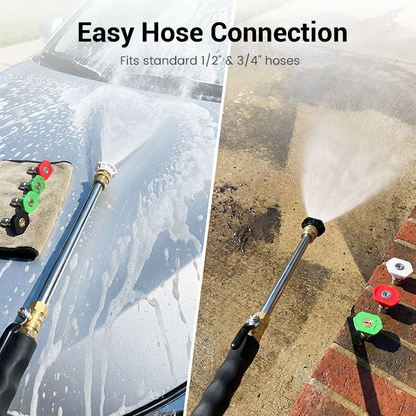 Omini™ High-pressure water gun – 3 interchangeable nozzles